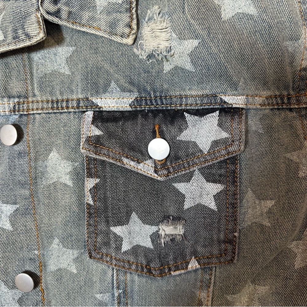 POL NWOT Starry Denim Jacket - Picture 5 of 8